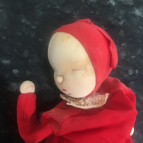 Vintage 1959 Shackman sleeping baby sock doll - Picture 6 of 6